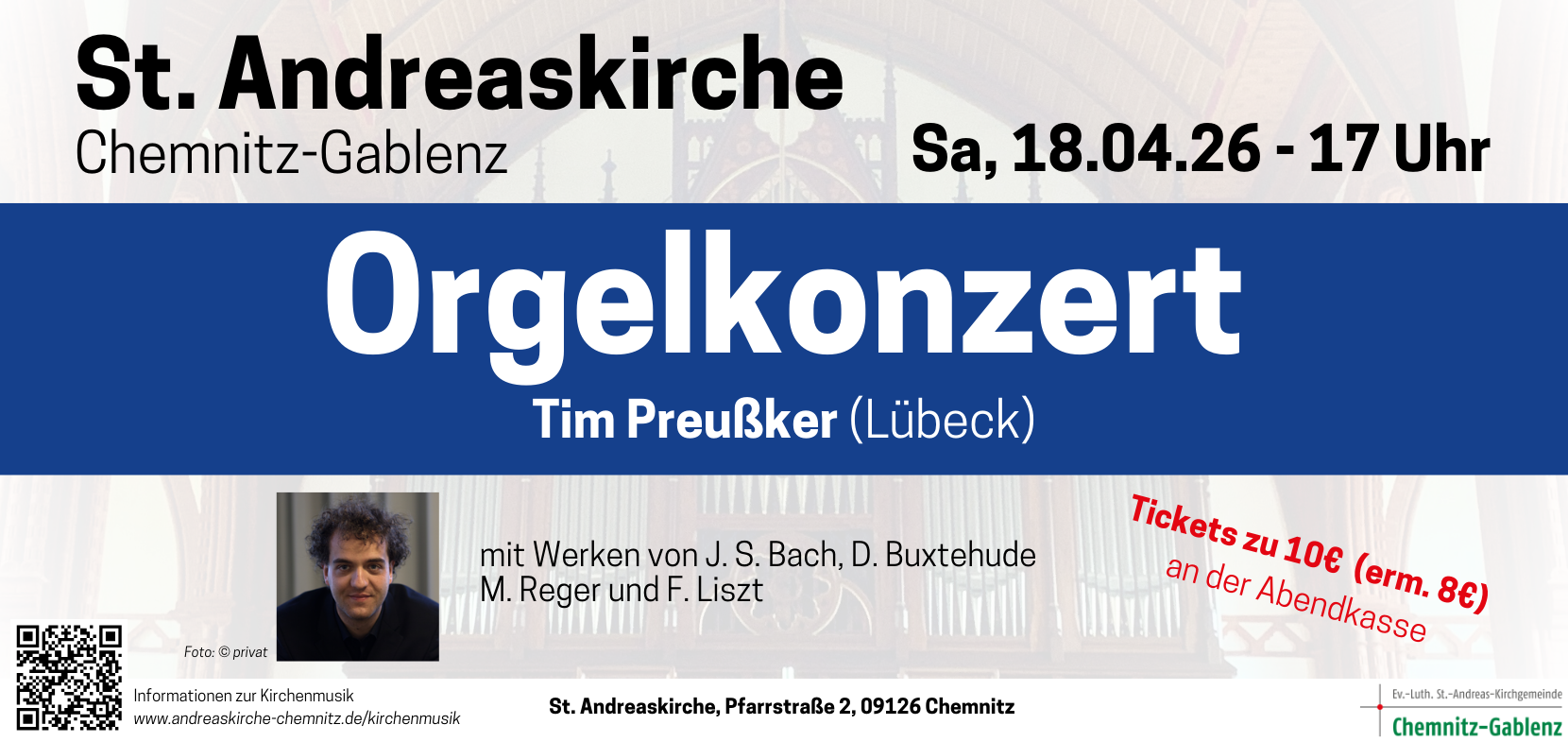 Orgelkonzert Tim Preußker